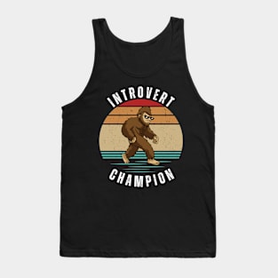 Sasquatch Introvert champion Tank Top